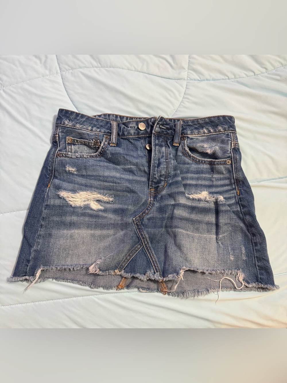 American Eagle Distressed Mini Skirt